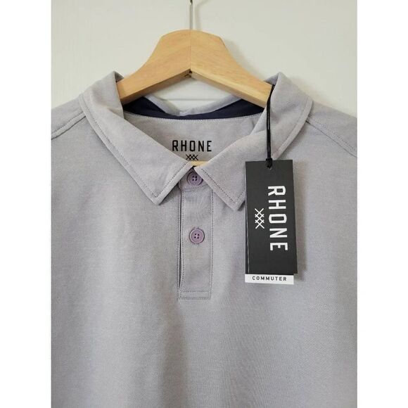 Rhone Commuter Polo - Wisteria Marle XXL NWT - Picture 7 of 9